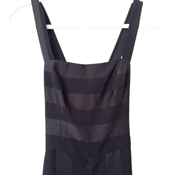 WAVERLY GREY Striped Straight Leg Jumpsuit Black XS - Picture 5 of 6